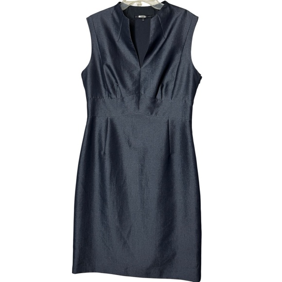 Antonio Melani Sleeveless Sheath Dress Charcoal Gray Size 8 - Picture 1 of 7